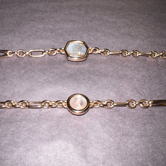 Kendra Scott Natalia Long Station Necklace - Rose Gold/Peach - Picture 9 of 9